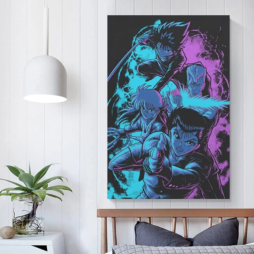 Yu Yu Hakusho Poster Canvas Wall Art Painting Posters Decoration Room Decor Unframe 12X18Inch(30X45Cm)
