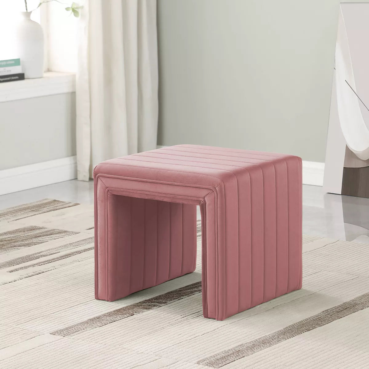 Modern Channel Ottoman - Homepop