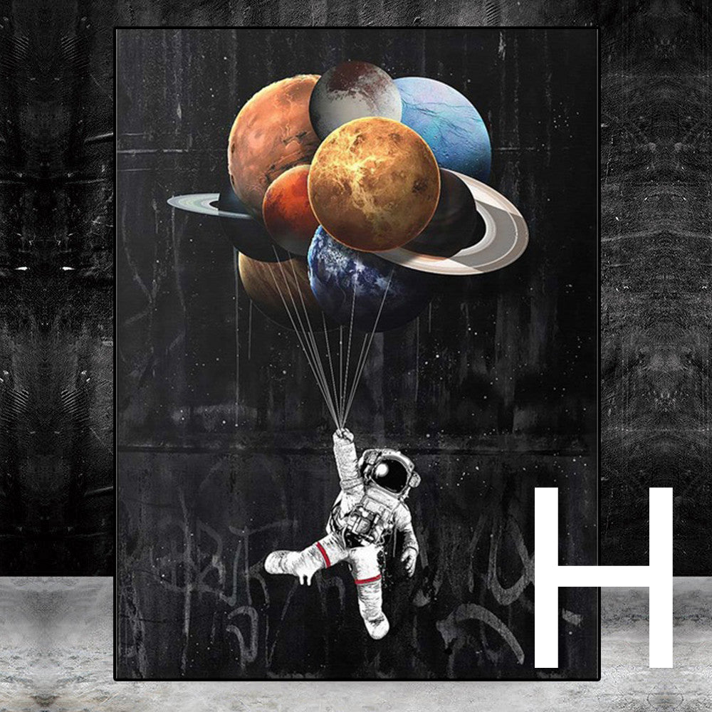 Astronaut Space Dream Stars Oil Painting Canvas Painting