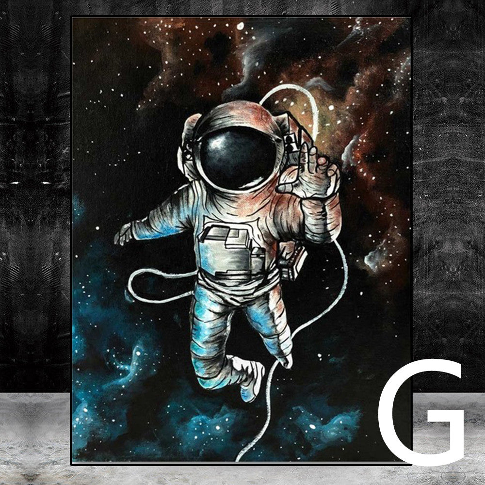 Astronaut Space Dream Stars Oil Painting Canvas Painting