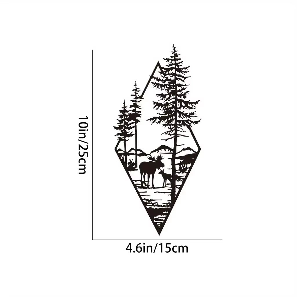 Mountain Wall Art, Mountain Waterfall Metal Wall Art Home Decor, Metal Wall Art, Home Decor Modern Art Wall Ornaments Artwork