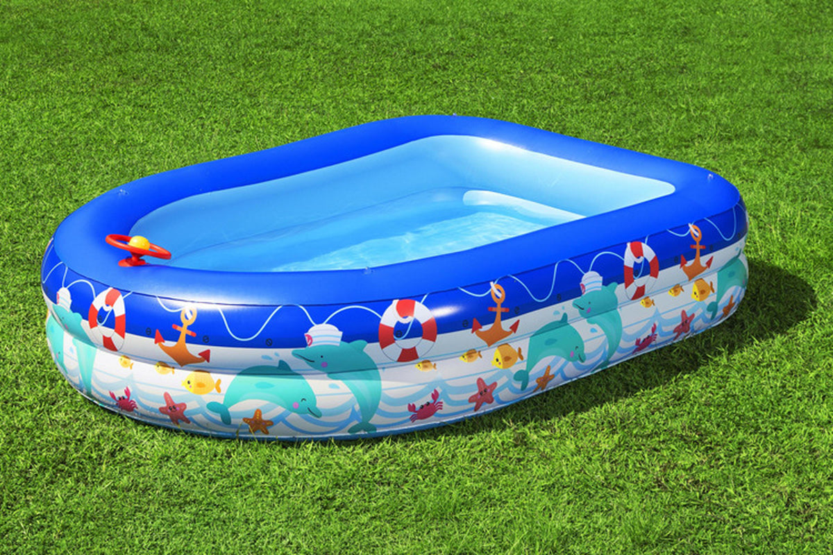 Boat Type Sunshade Pool Children'S Paddling Pool Swimming Pool