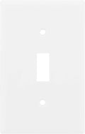 Single Oversized Wall Plate Cover, 1 Gang, Light Switch Cover, 3.1” X 4.9”, Outlet Covers, Screws Included, White, 30598