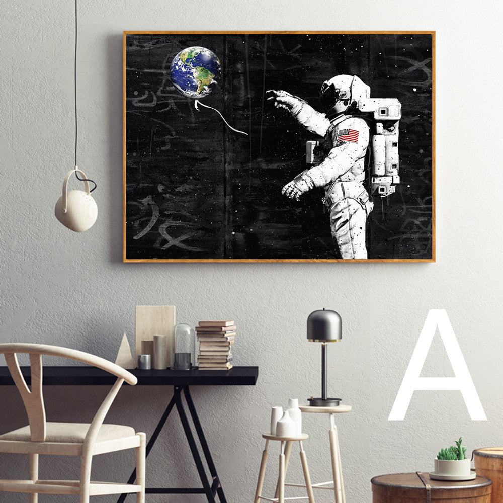 Astronaut Space Dream Stars Oil Painting Canvas Painting