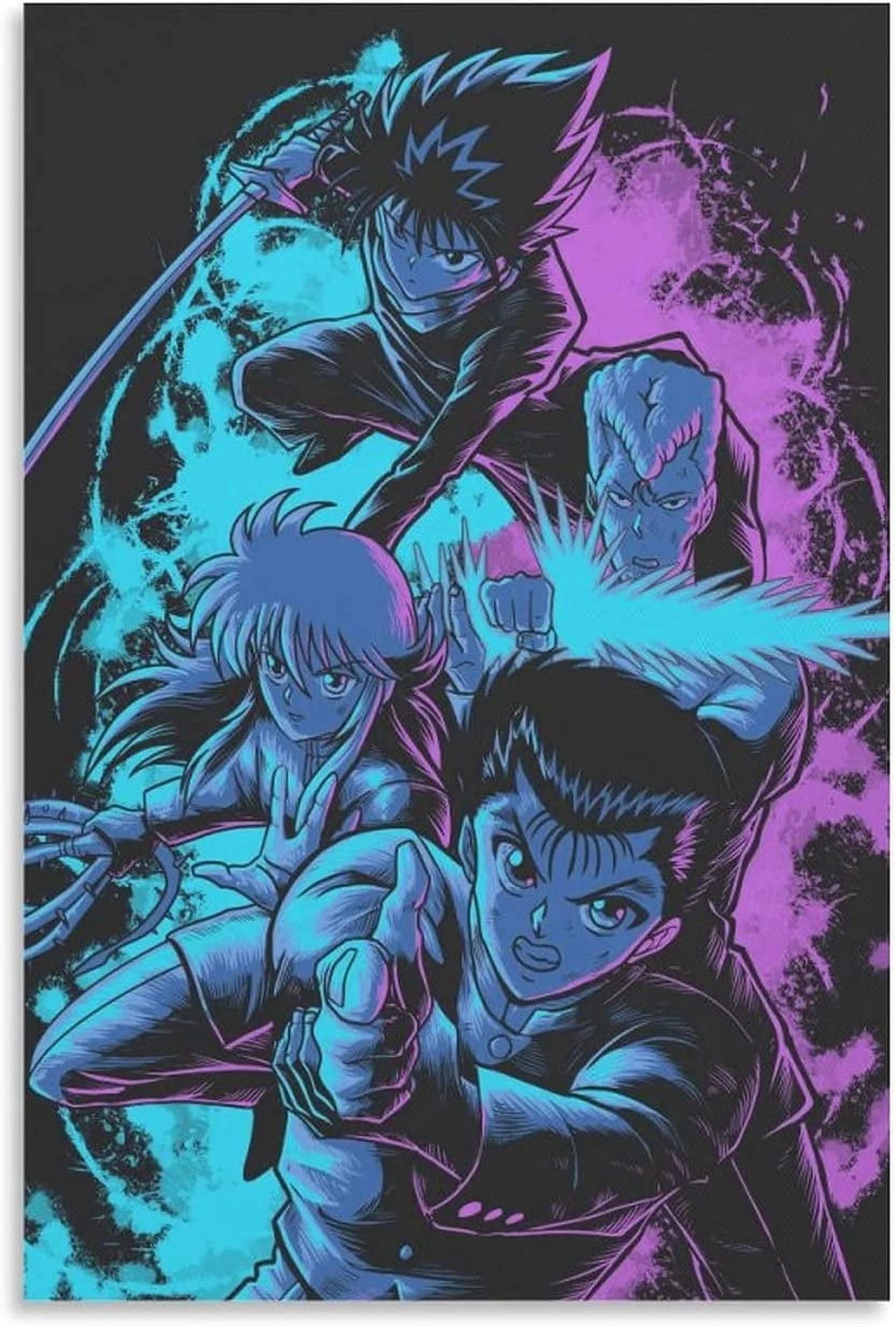 Yu Yu Hakusho Poster Canvas Wall Art Painting Posters Decoration Room Decor Unframe 12X18Inch(30X45Cm)