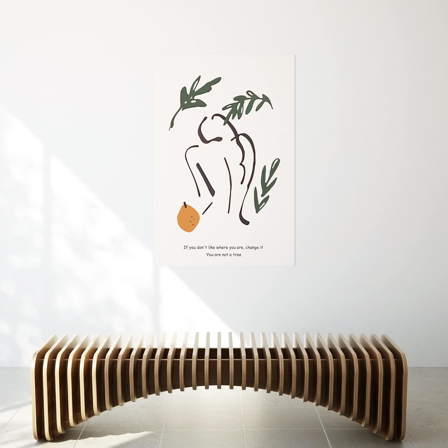 Minimalist Wall Art - Boho Art Print - Line Art Decor - Mid Century Modern Wall Art - Boho Wall Art Prints 12X18 in Unframed (Aesthetic Posters), 12X18Inch(30X45Cm)
