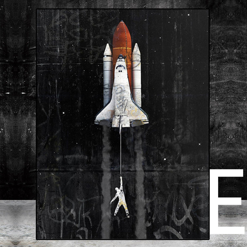Astronaut Space Dream Stars Oil Painting Canvas Painting