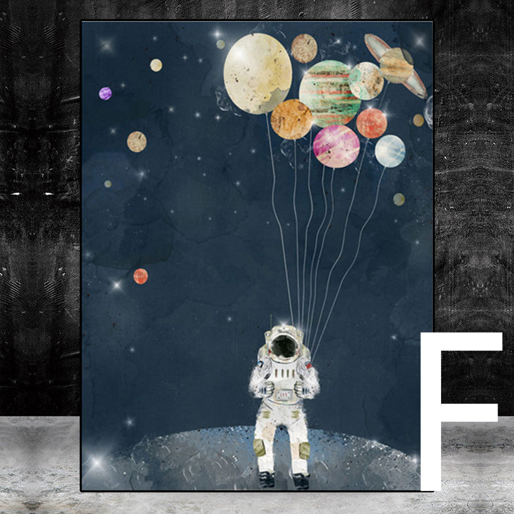 Astronaut Space Dream Stars Oil Painting Canvas Painting