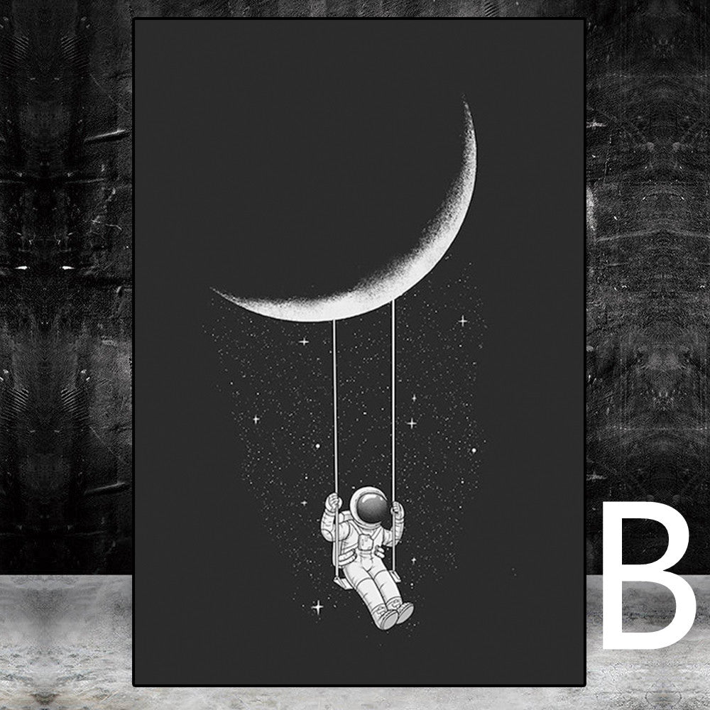 Astronaut Space Dream Stars Oil Painting Canvas Painting